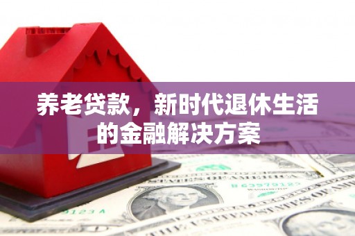 渝北养老贷款，新时代退休生活的金融解决方案