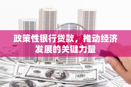 渝北政策性银行贷款，推动经济发展的关键力量